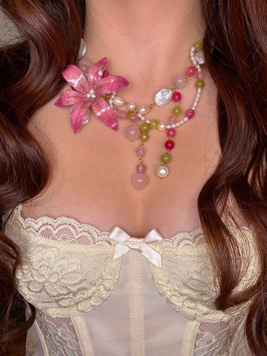 Lilies are her favorite flowers