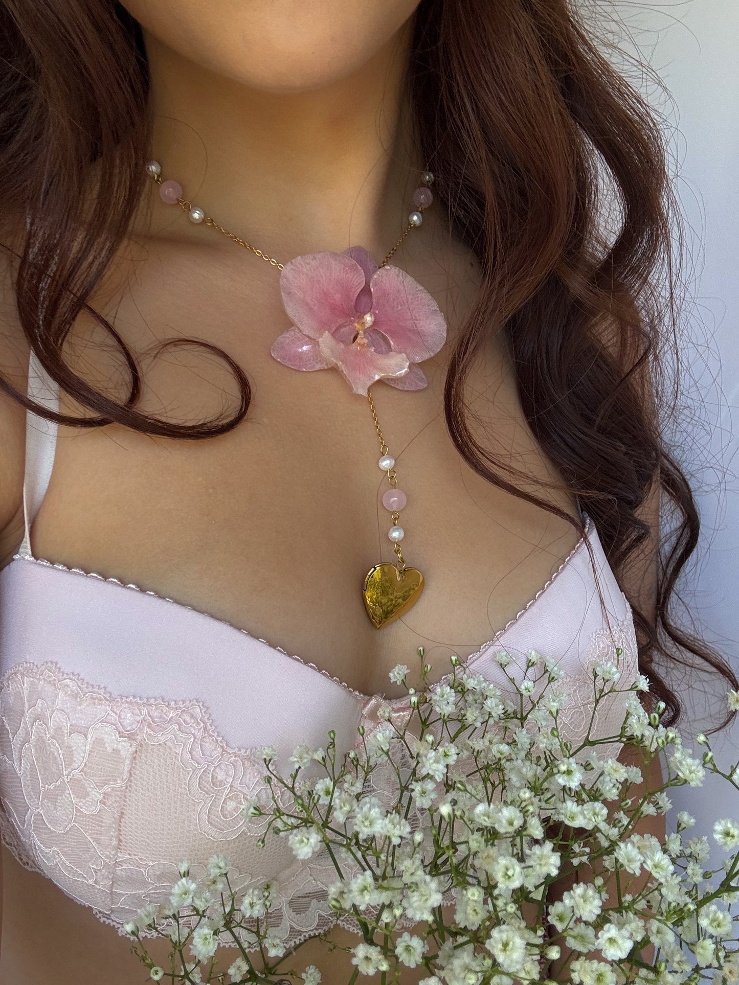 Softly Yours with a Papillon Orchid