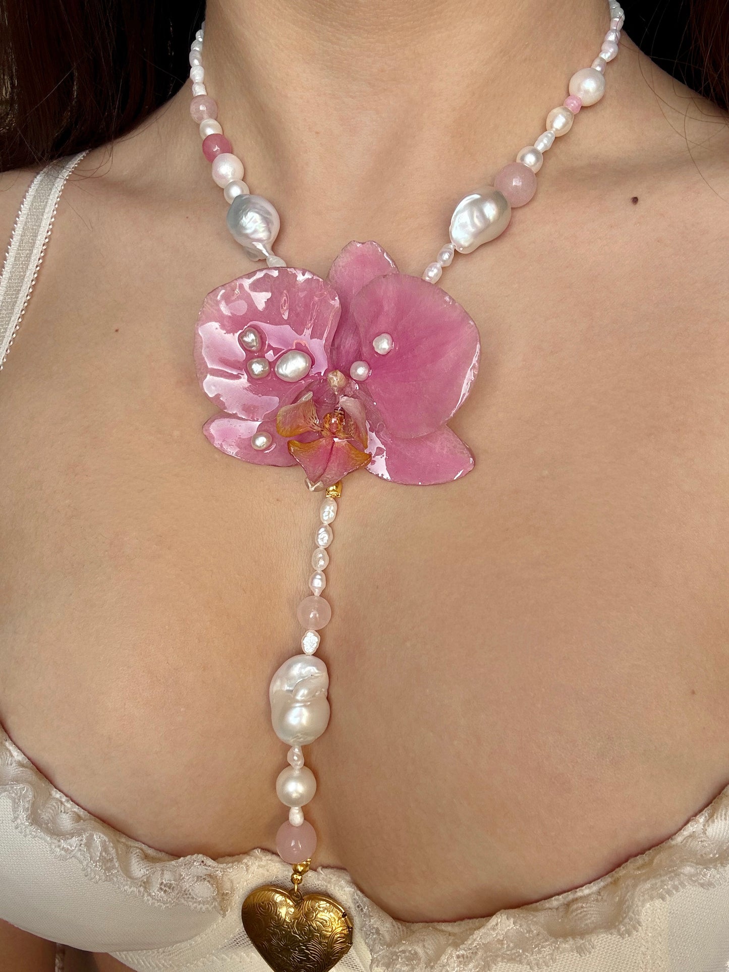 “Softly Yours” woven with pearls