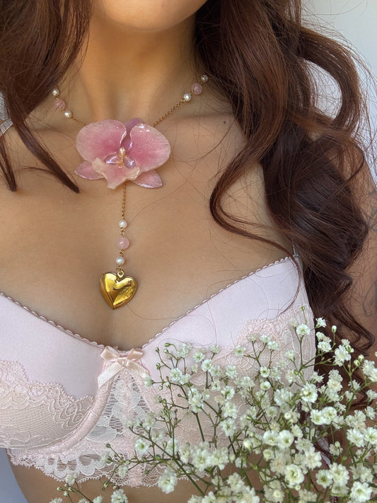 Softly Yours with a Papillon Orchid