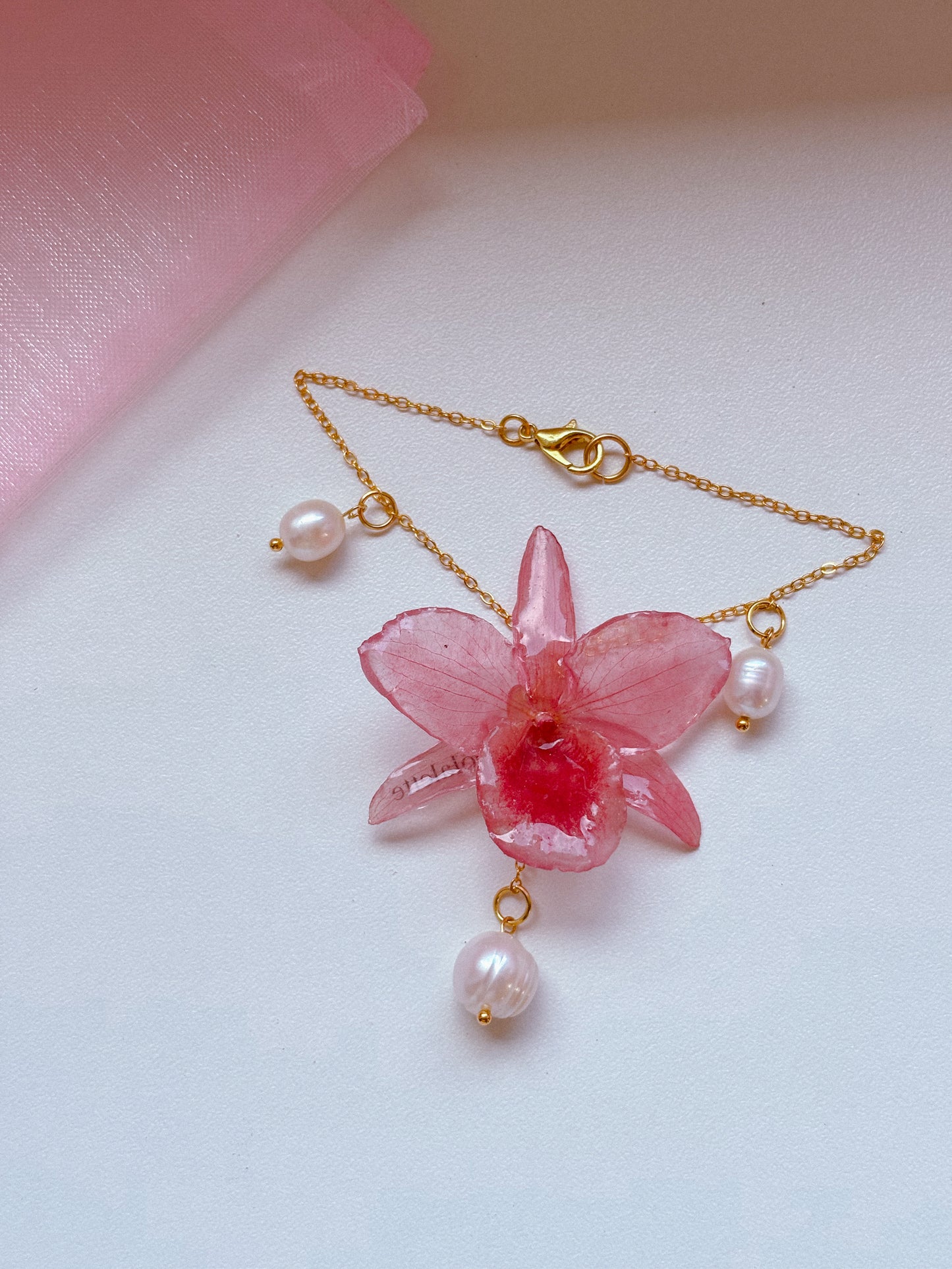 Pearls and Ribbons - Bracelet