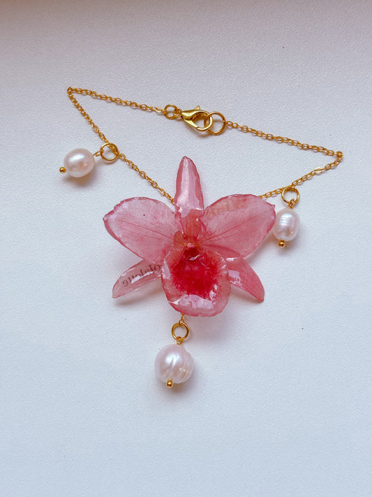 Pearls and Ribbons - Bracelet